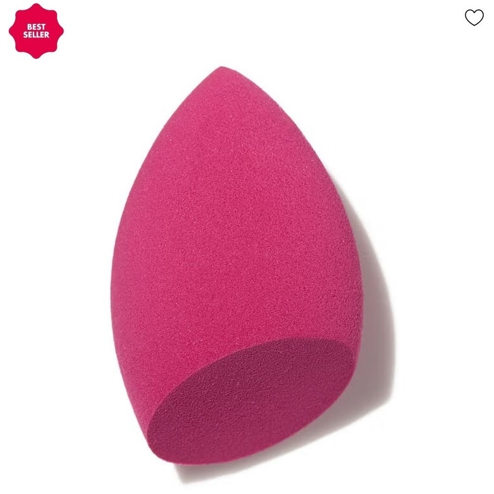 e.l.f. Cosmetics Total Face Sponge Use Wet or Dry Vegan Cruelty-Free Pink